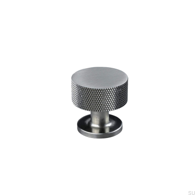 Pomo para mueble Sassari 30 plateado cepillado