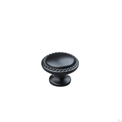 Pomo para mueble Sora 30 de metal, negro mate