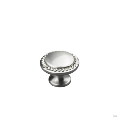 Pomo para mueble Sora 30 plata cepillado