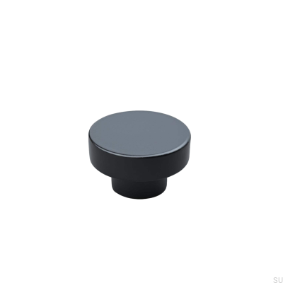 Pomo para mueble Vasto 34 de metal, negro mate
