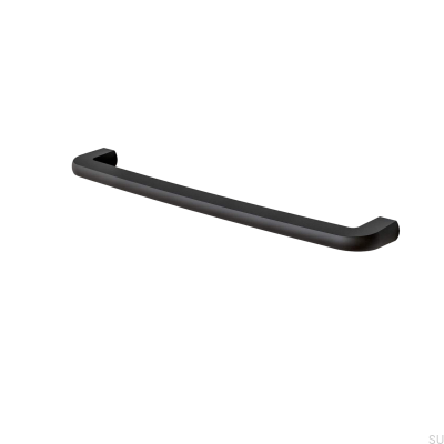 Tirador para mueble alargado Visby 256, metal, negro mate