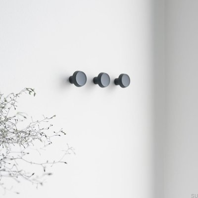 Colgador de pared Caligola metal gris