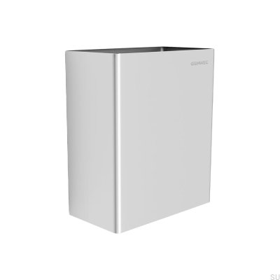 Papelera de baño de pared Stay 23L, acero cepillado