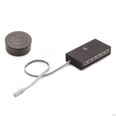 Regulador de intensidad con mando a distancia Giro 24V 72W Negro