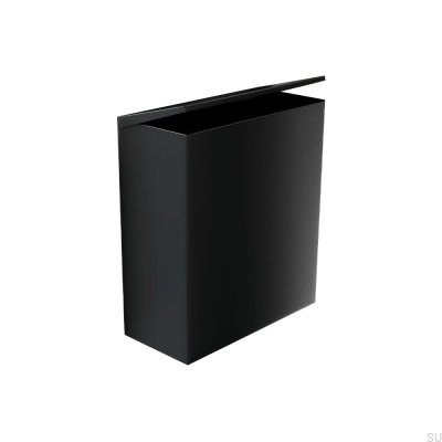 Papelera higiénica de pared Stay, acero, negro mate