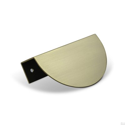 Tirador para mueble Catania 100 oro borde cepillado