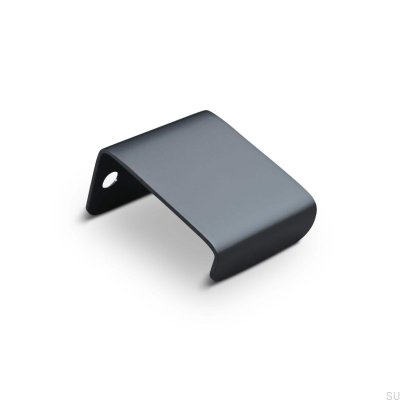 Tirador para mueble Moie 30 edge, metal, negro mate