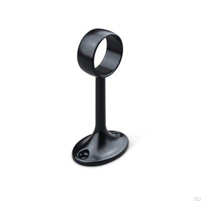 Rosetón para barras de armario 1558Ö 25 Metal Negro