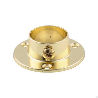 Rosetón para barras de armario 527 25 Oro