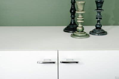 Pomo para mueble Flat Line 12, acero inoxidable pulido