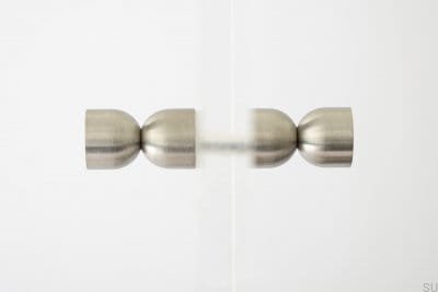 Kokeshi 1832 Pomo para mueble de doble cara, acero cepillado