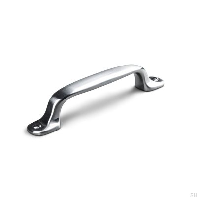 Tirador para mueble alargado Vallo 96, plata cepillado