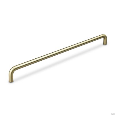 Tirador para mueble oblongo Barga 320 oro cepillado