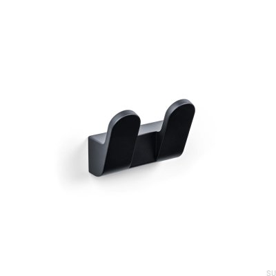 Colgador de pared Cannes-2, metal, negro mate