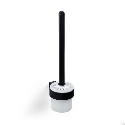 Escobilla de Baño Cannes Metal Negro Mate