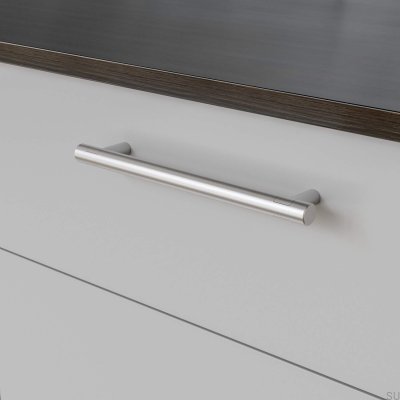 Tirador para mueble alargado Varberg 192, plata cepillado