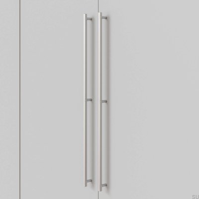 Tirador para mueble longitudinal Varberg 704 Plata Cepillada