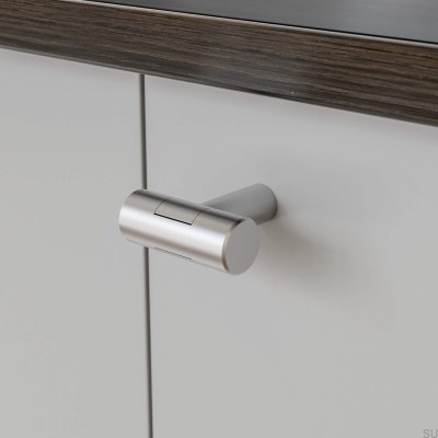 Pomo para mueble Varberg 40 plateado cepillado