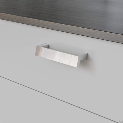 Tirador para mueble alargado Båstad 128, cromo pulido