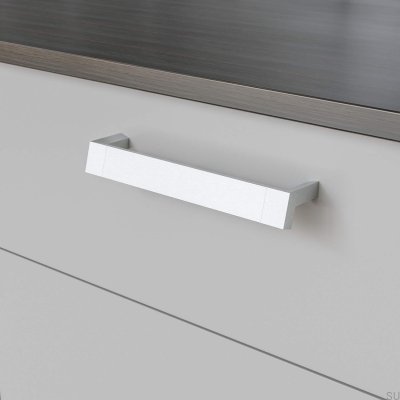 Tirador para mueble alargado Båstad 192, plata cepillado