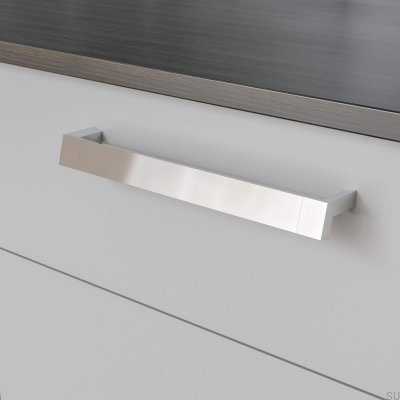  Tirador para mueble alargado Båstad 256, cromo pulido