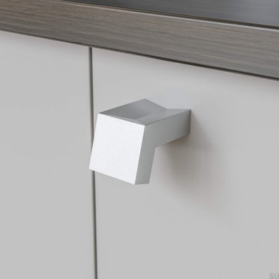 Pomo para mueble Båstad 16 plateado cepillado