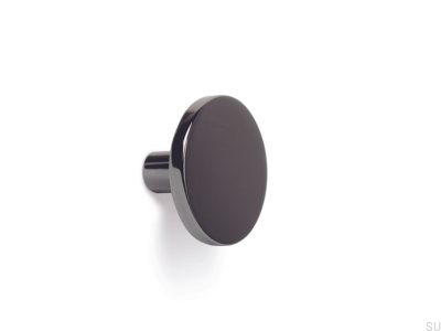 Colgador de pared Como Big Black Nickel Eco Pulido