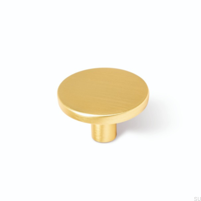 Pomo para mueble Como Big Gold, cepillado