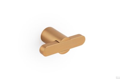  Pomo para mueble T-Bar Fusion Oro Cepillado Cava