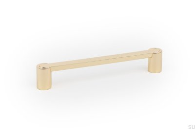 Tirador para mueble alargado Fusion 160, oro pulido