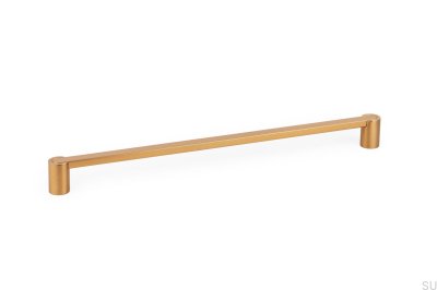 Tirador para mueble alargado Fusion 320, oro cepillado y cava