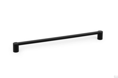 Tirador para mueble alargado Fusion 320, metal, negro mate