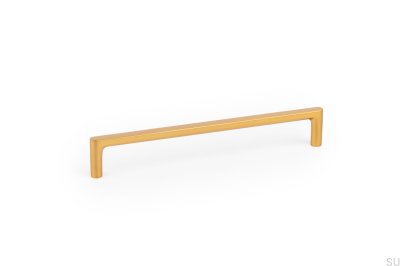 Tirador para mueble oblongo Pura 160 Oro Cepillado Cava