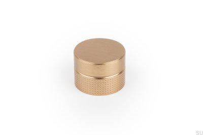 Pomo para mueble Cava cepillado dorado Point 40