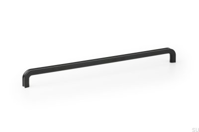 Tirador para mueble alargado Lipp 320, metal, negro mate