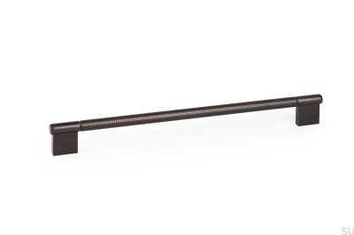 Tirador para mueble alargado Point 320 Aluminio Negro Titanio 