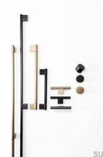 Tirador para mueble alargado Point 320 Aluminio Negro Titanio 