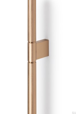 Tirador para mueble alargado Point 960, oro cepillado y cava