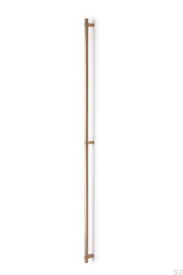 Tirador para mueble alargado Nobb 1056, oro cepillado