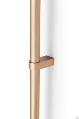 Tirador para mueble alargado Nobb 1056, oro cepillado