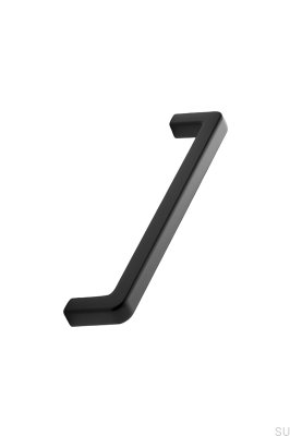 Tirador para mueble alargado Mango 192, metal, negro mate