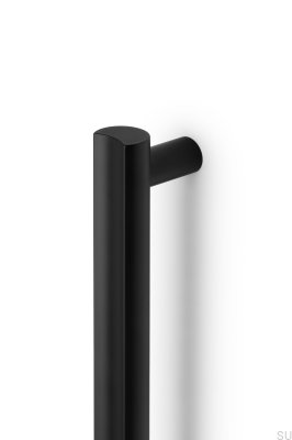 Tirador largo para muebles Moon Big 1056 de aluminio, color negro cepillado