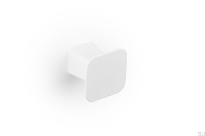 Pomo para mueble Prism Metal en blanco mate