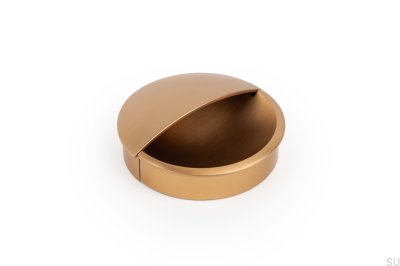 Tirador para mueble empotrado Lidd 48, oro cepillado, cava