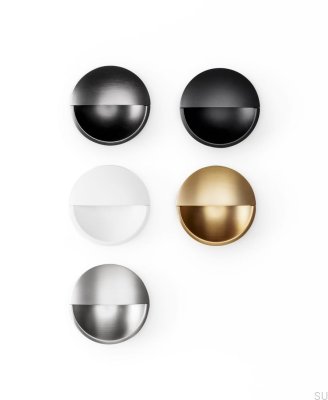 Tirador para mueble empotrado Lidd 48, metal, blanco mate