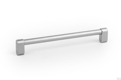 Tirador para mueble longitudinal Linkk 160, aluminio cepillado plata