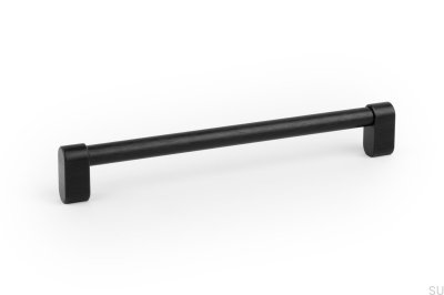 Tirador para mueble longitudinal Linkk 160 Aluminio Negro Cepillado