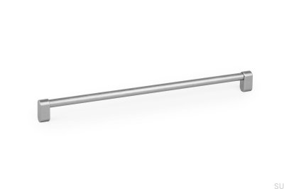 Tirador para mueble longitudinal Linkk 320, aluminio cepillado plata