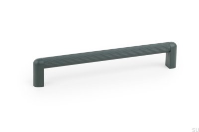Tirador para mueble rectangular Riss Mini 192 Aluminio Verde
