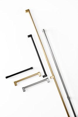  Tirador para mueble longitudinal Linkk 320 Aluminio Negro Cepillado